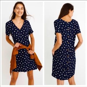 Madewell Button-Back Easy Dress in Daisy Dots Size Medium